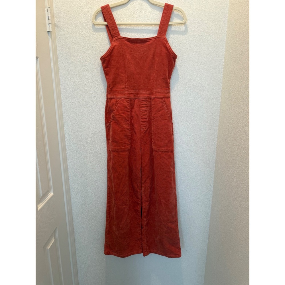 Billabong "Get Lost" Corduroy Wide-Leg Jumpsuit Overalls – Rust BOHO